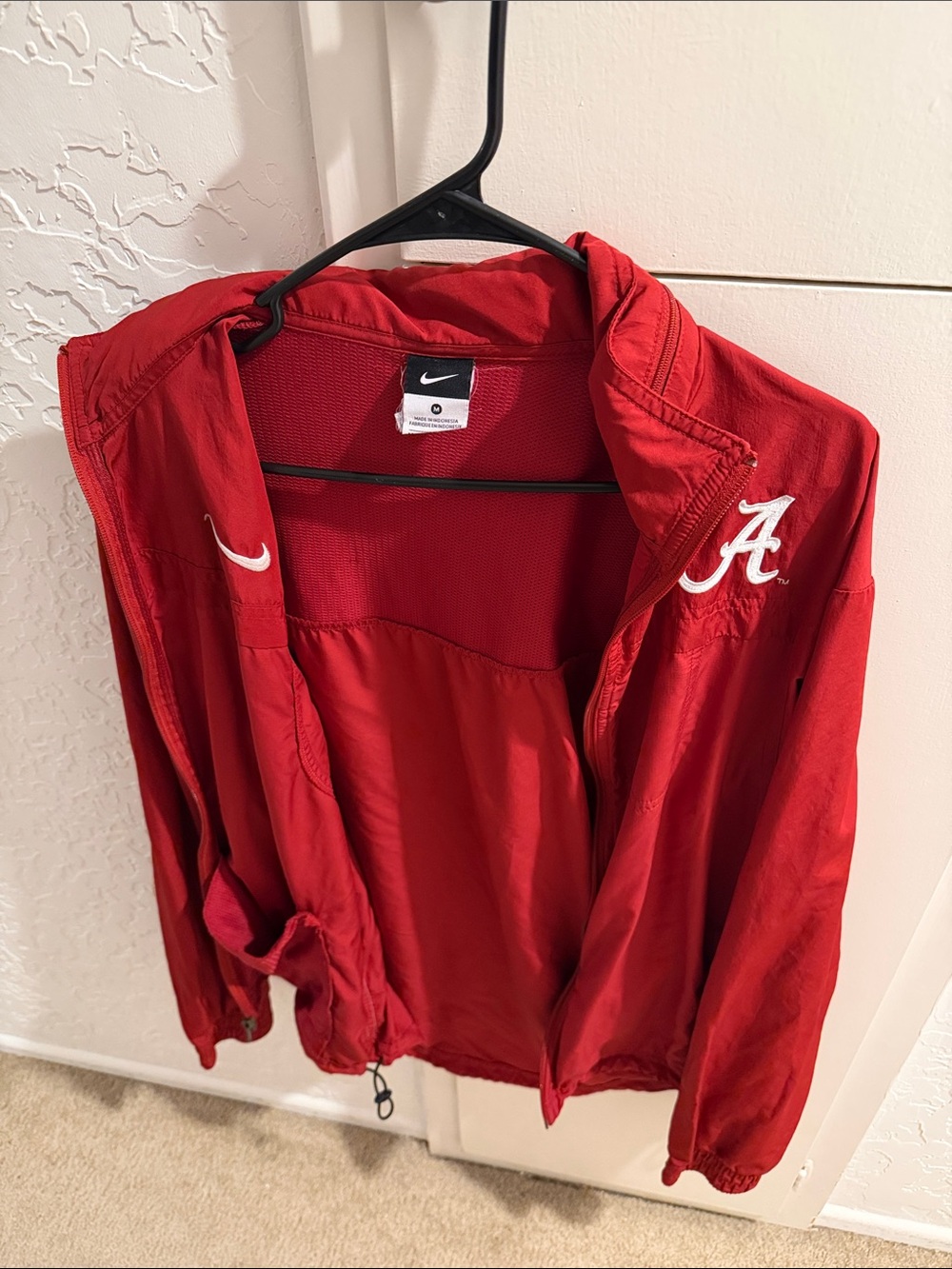Nike Red Alabama 'A' Windbreaker Jacket